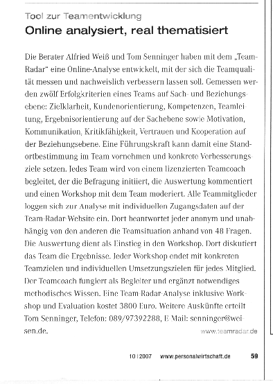 Artikel Personalwirtschaft